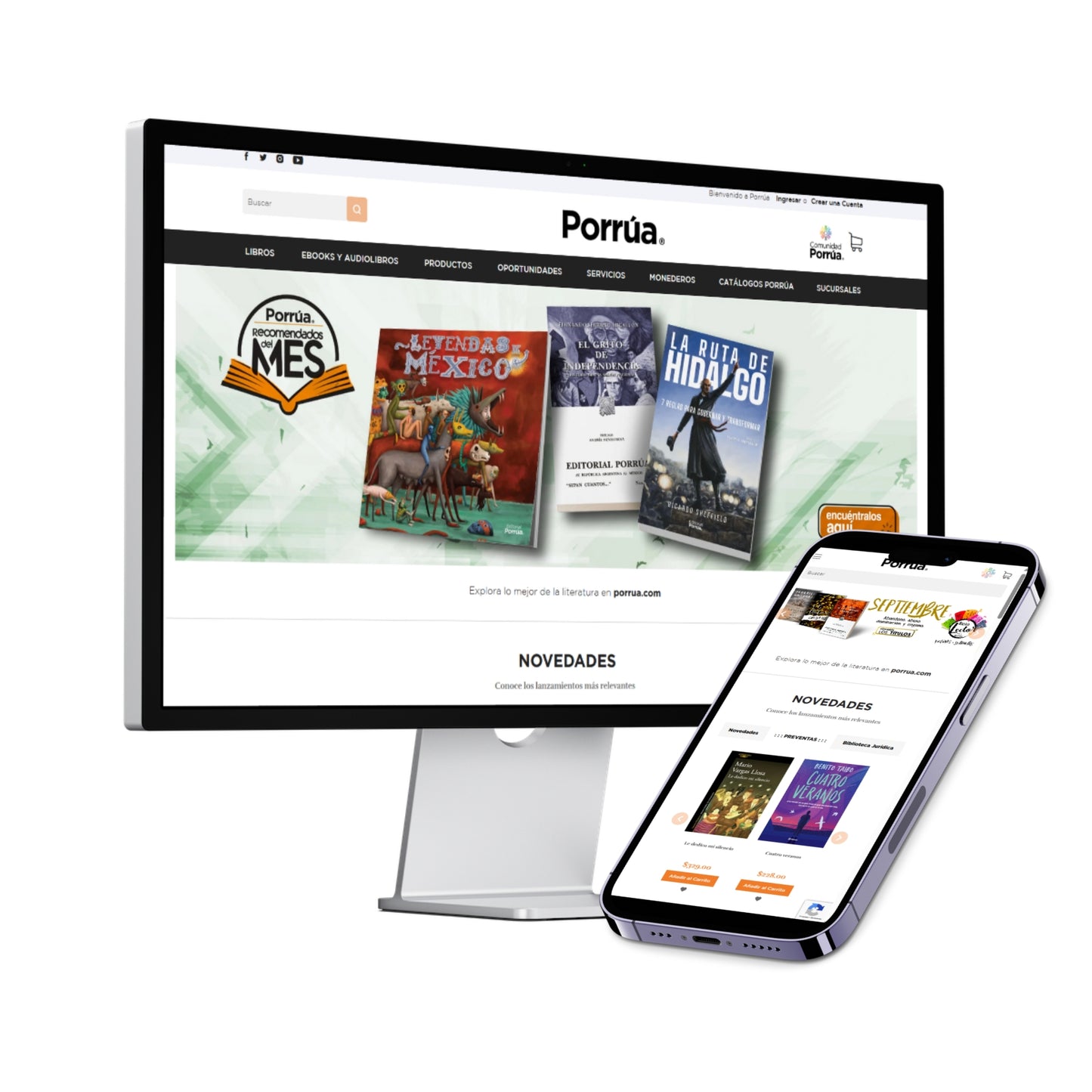 Página Web Tienda de Libros y Cursos Online