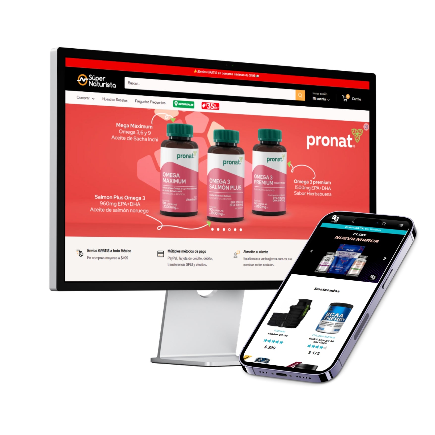 Página Web para Alimentos o Suplementos